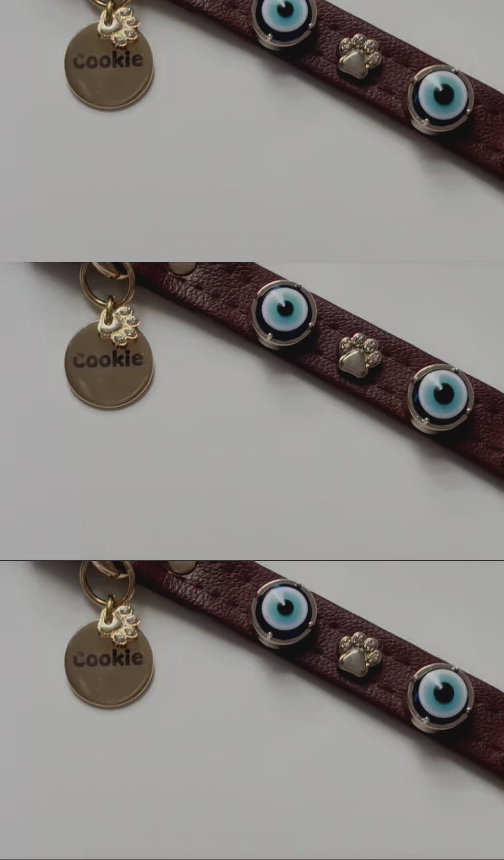Evil Eye Dog Collar Chocolate 🧿