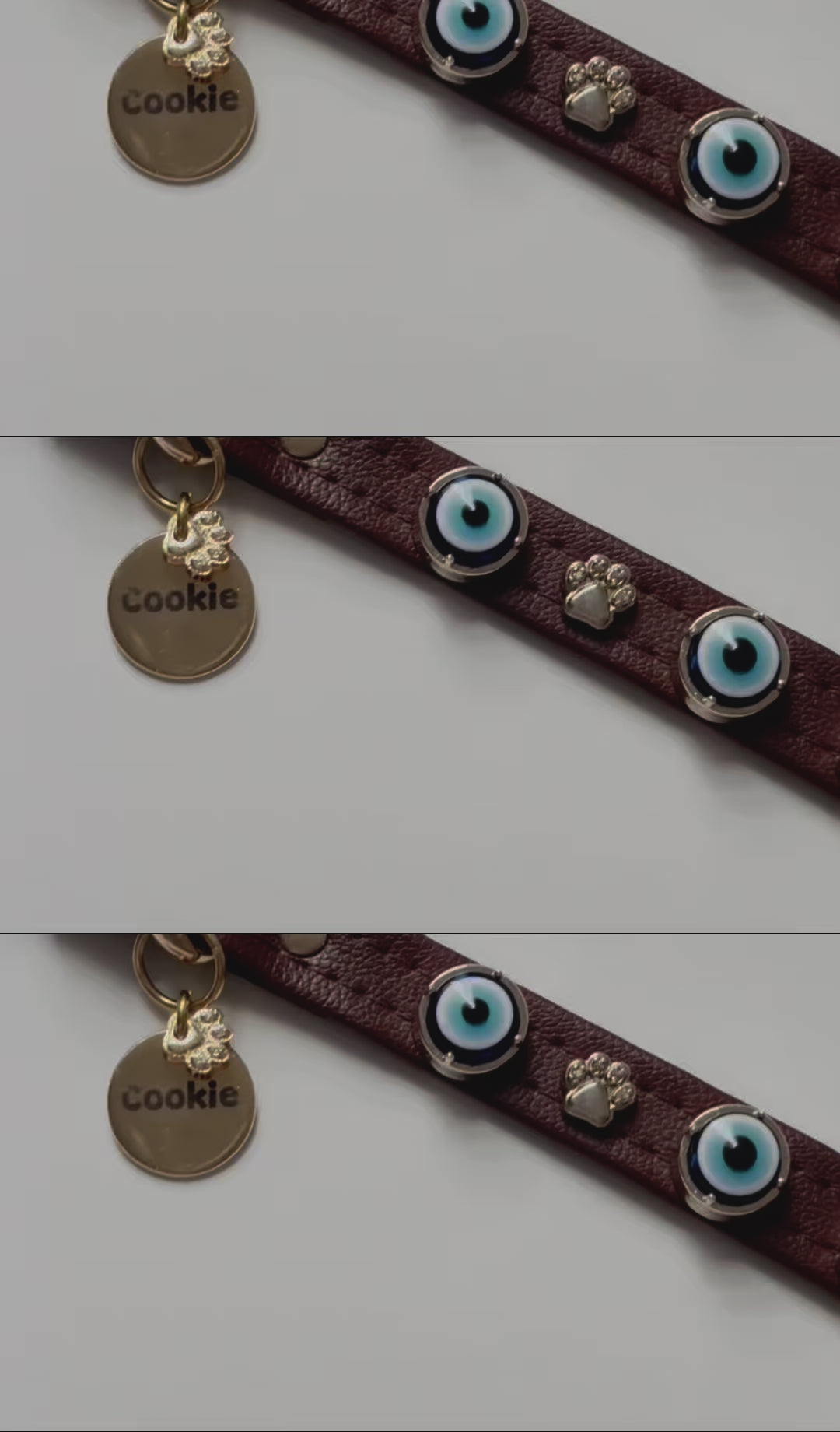 Evil Eye Dog Collar Chocolate 🧿