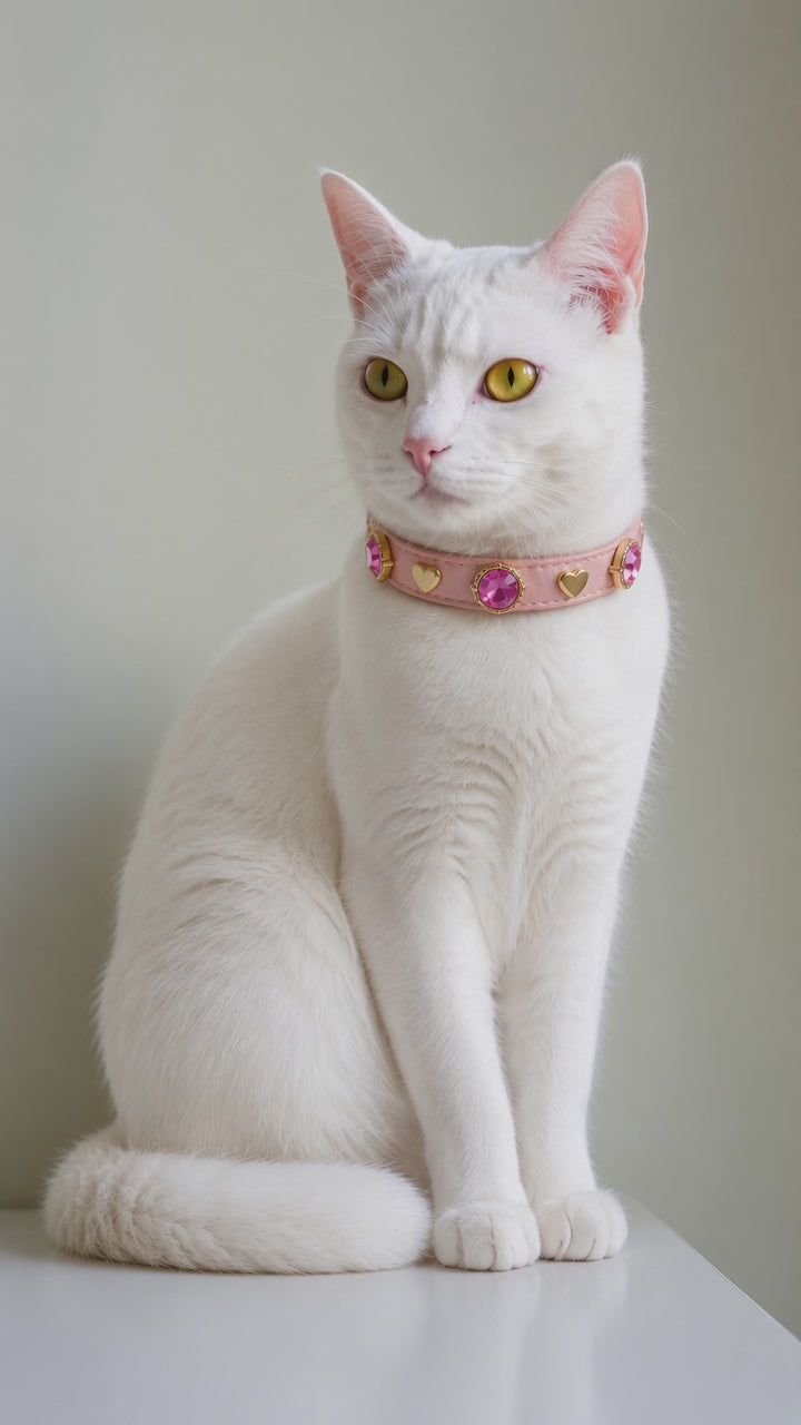 Emma Swarovski® Cat Collar | Baby Pink