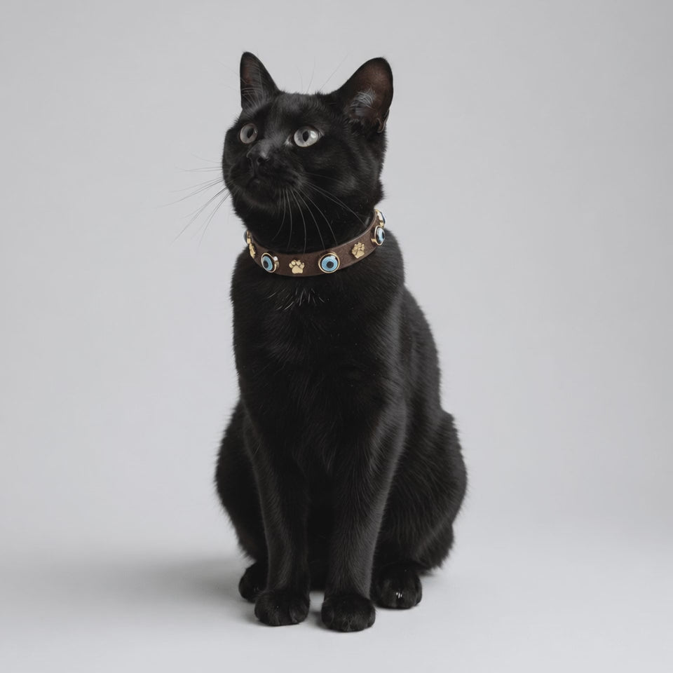 Collar para gato negro Alex Swarovski