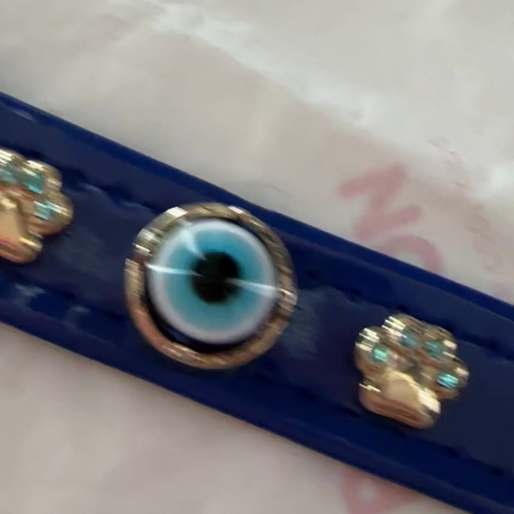 Evil Eye Dog Collar Royal Blue 🧿.