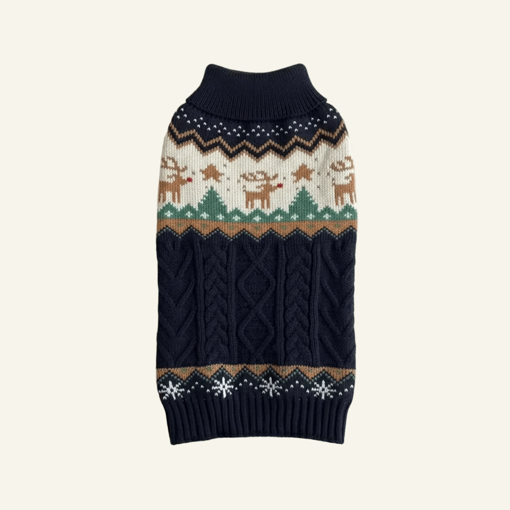 Reindeer Christmas Dog Jumper 🦌 - PAW LONDON