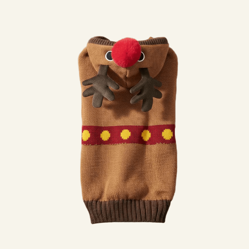 Rudolph Christmas Dog Sweater - PAW LONDON