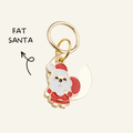 Santa Charm Christmas Dog ID Tag - PAW LONDON