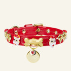 Santa Xmas Christmas Dog Collar | Red 🎄 - PAW LONDON