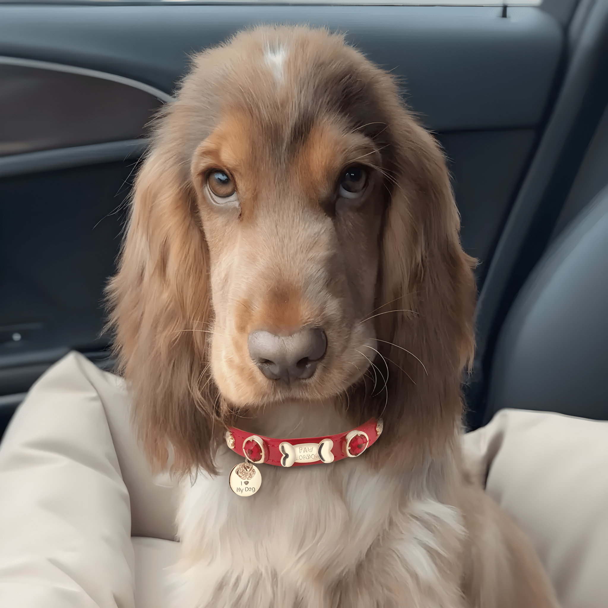 Scarlet Swarovski Red Dog Collar 💎 - PAW LONDON