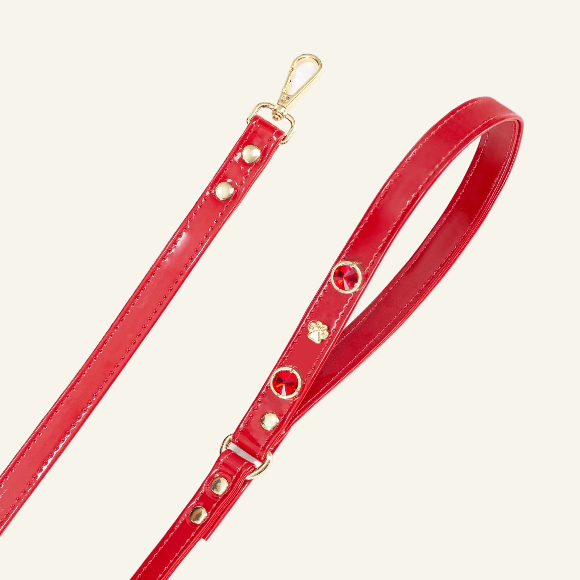Scarlet Swarovski Red Dog Leash 🐩 - PAW LONDON