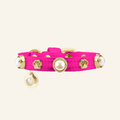 Shelly Pearl Dog Collar | Hot Pink - PAW LONDON