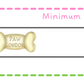 a diagram of a dog wearing a collar