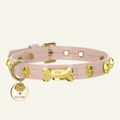 Skull Halloween Dog Collar | Dust Pink 💀💀 - PAW LONDON