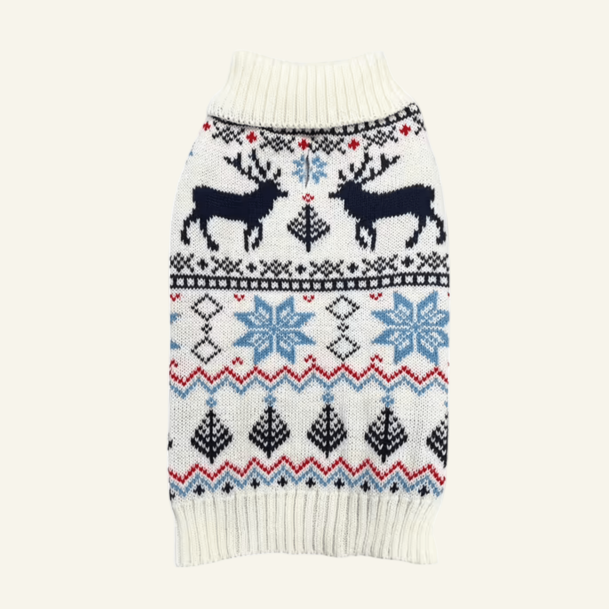 Snowflake Reindeer Christmas Dog Jumper ☃️ - PAW LONDON