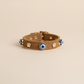 Suede Evil Eye Cat Collar | Cinnamon 🧿 - PAW LONDON