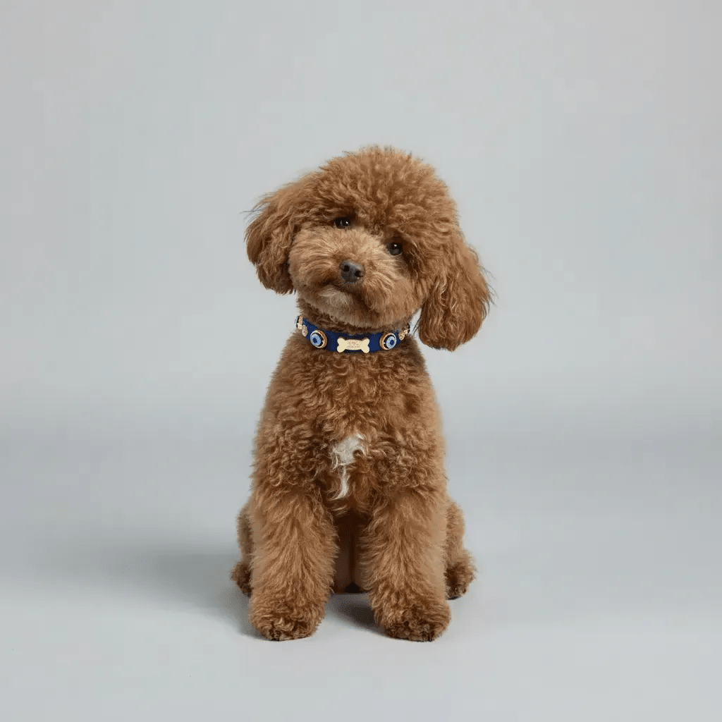 Suede Evil Eye Dog Collar | Royal Blue 💘 - PAW LONDON