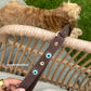 Suede Evil Eye Dog Lead | Bitter 🧿 - PAW LONDON