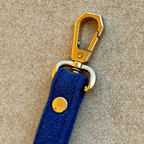Suede Evil Eye Dog Lead | Royal Blue 🧿 - PAW LONDON