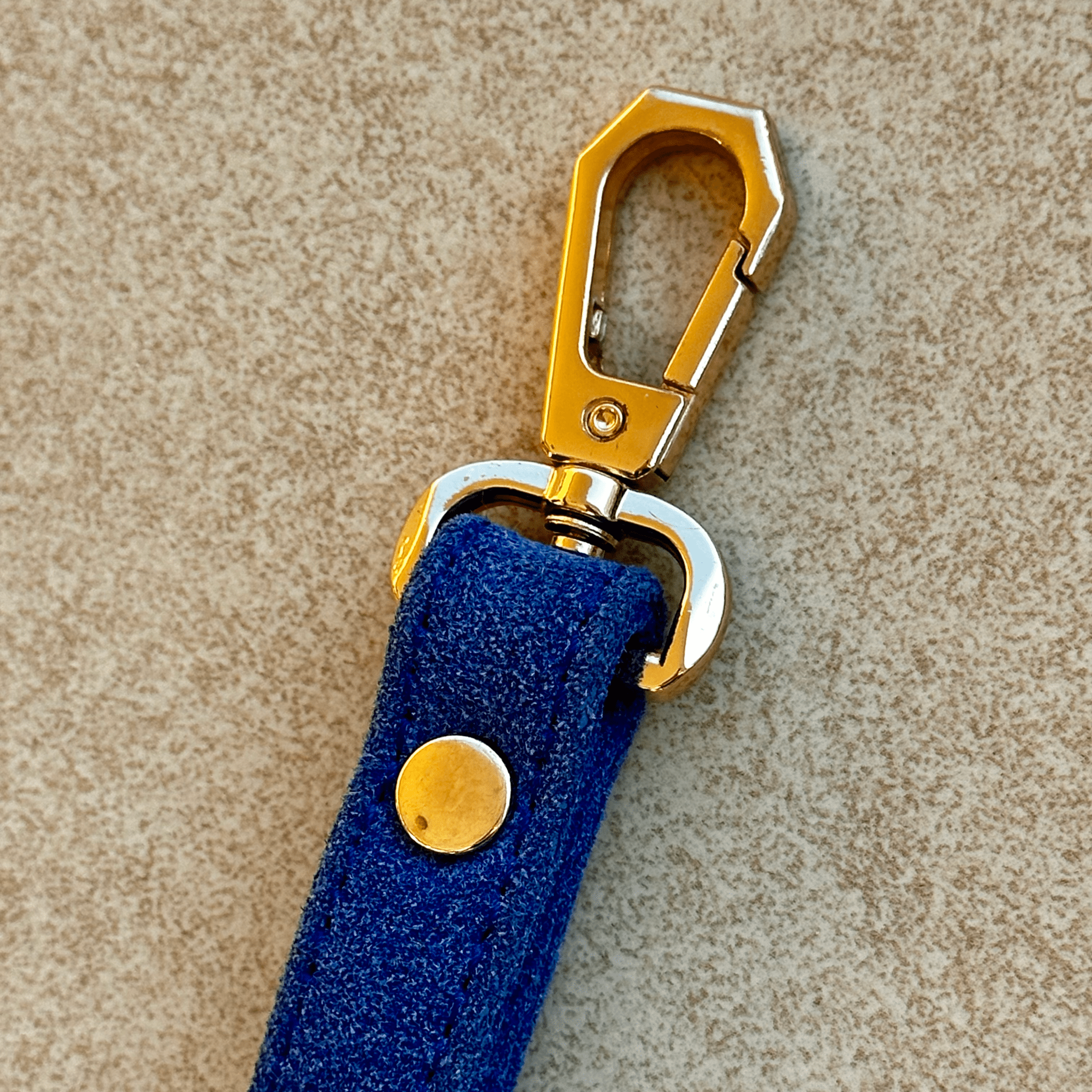 Suede Evil Eye Dog Lead | Royal Blue 🧿 - PAW LONDON