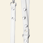 White love+rock Dog Lead 🐩 - PAW LONDON