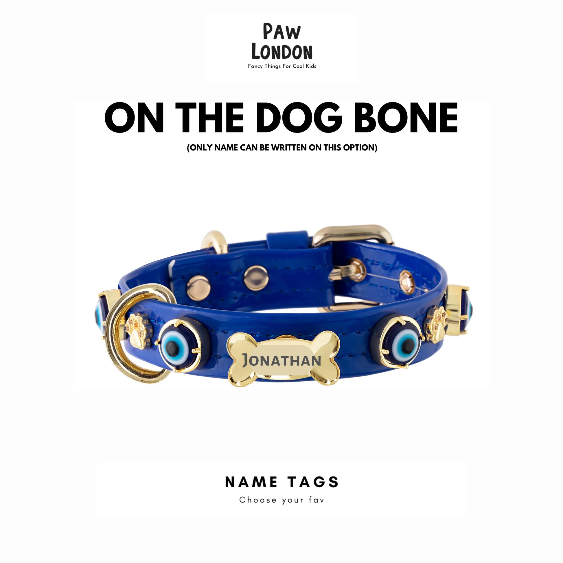 Dog collar for clearance tags only