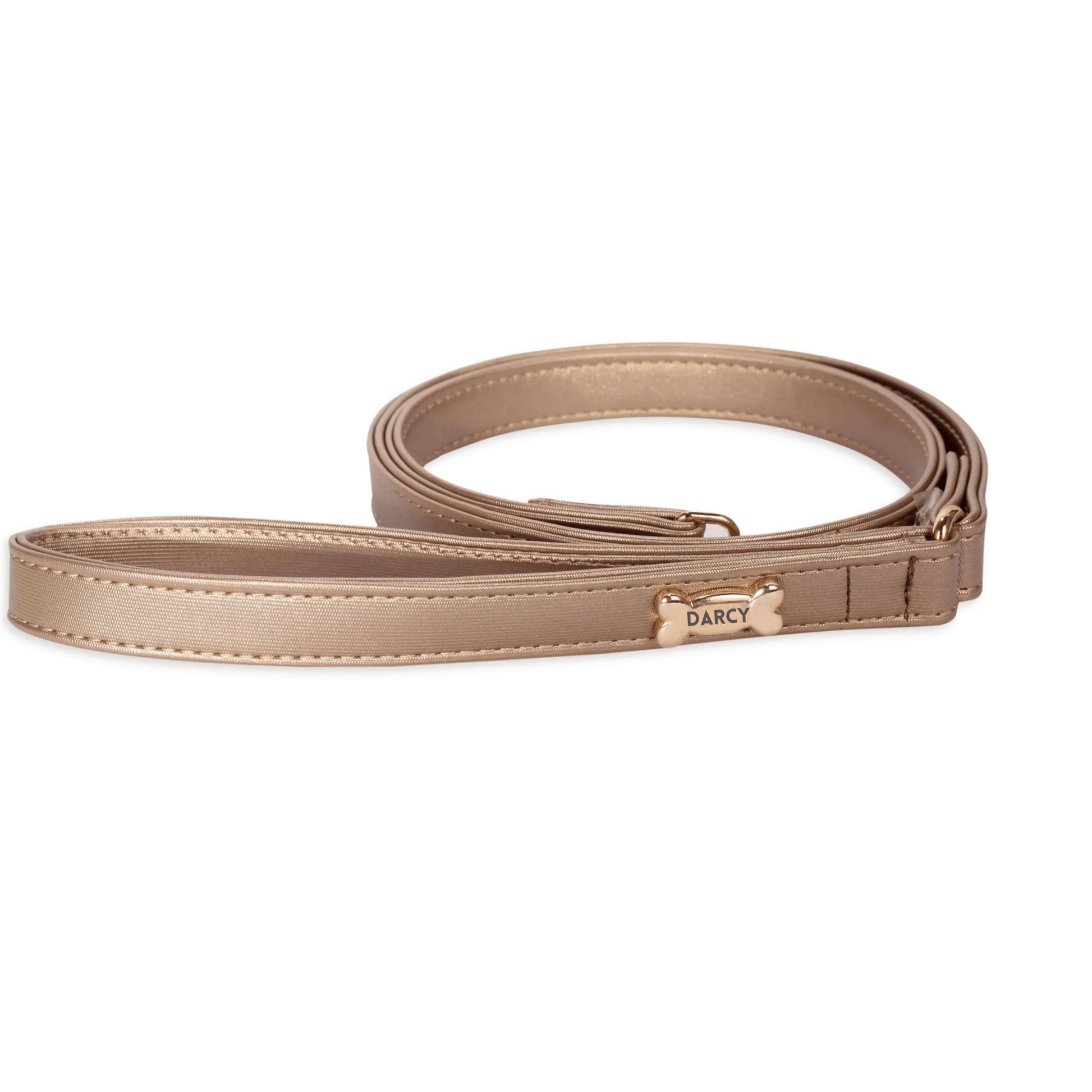 Dog Lead with Gold Plated Bone | Gold 🐾 - PAW LONDON