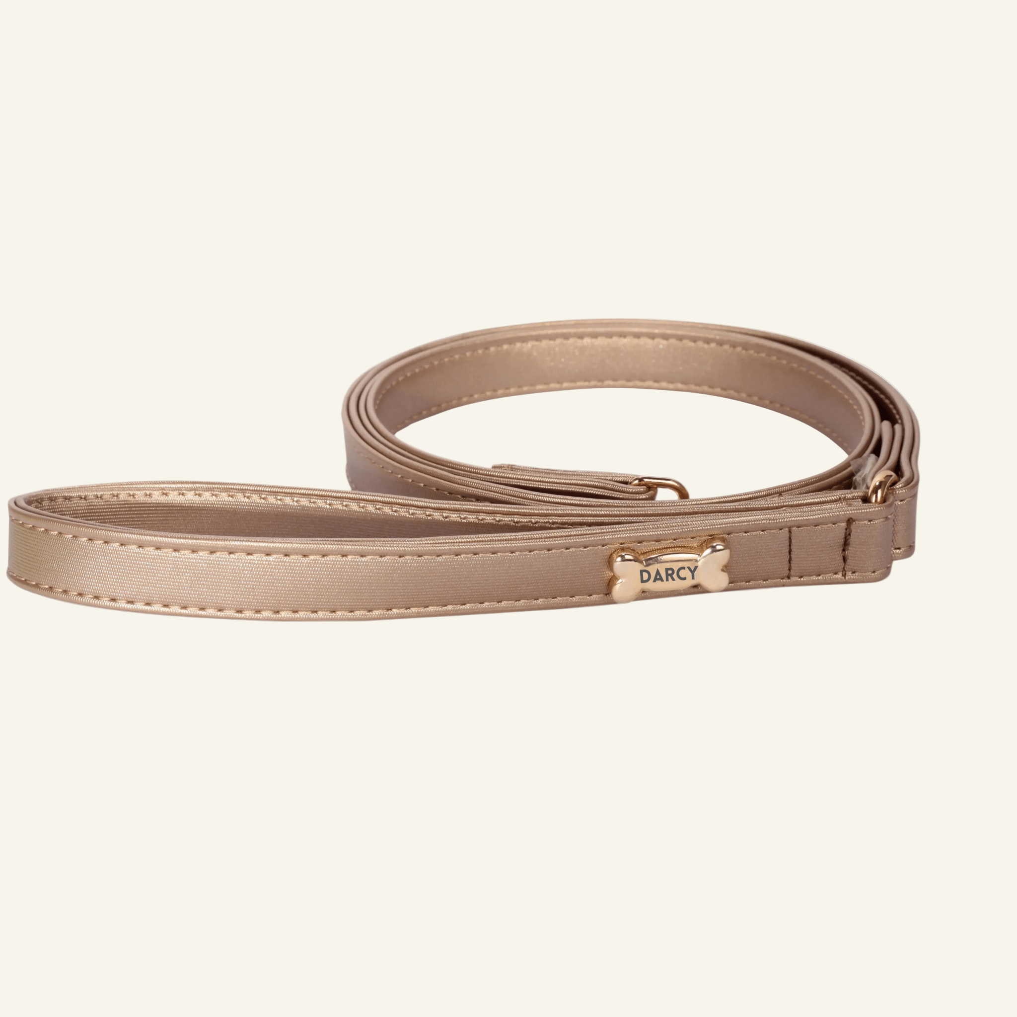 Dog Lead with Gold Plated Bone | Gold 🐾 - PAW LONDON
